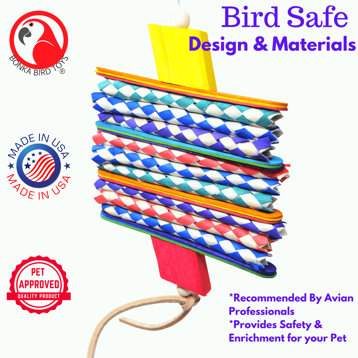 1081 4 Step Shredder - Engaging Bird Toy for Fun & Stimulation
