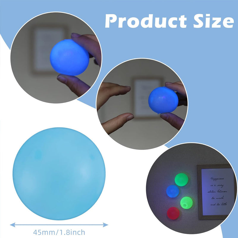 🌈LAST DAY BIG SALE 49% OFF - Glow in The Dark Sticky Balls