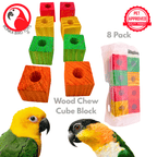 1160 Pk8 3/4" Wood Cubes