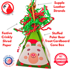 2904 Polar Bear Christmas Crinkle Cone
