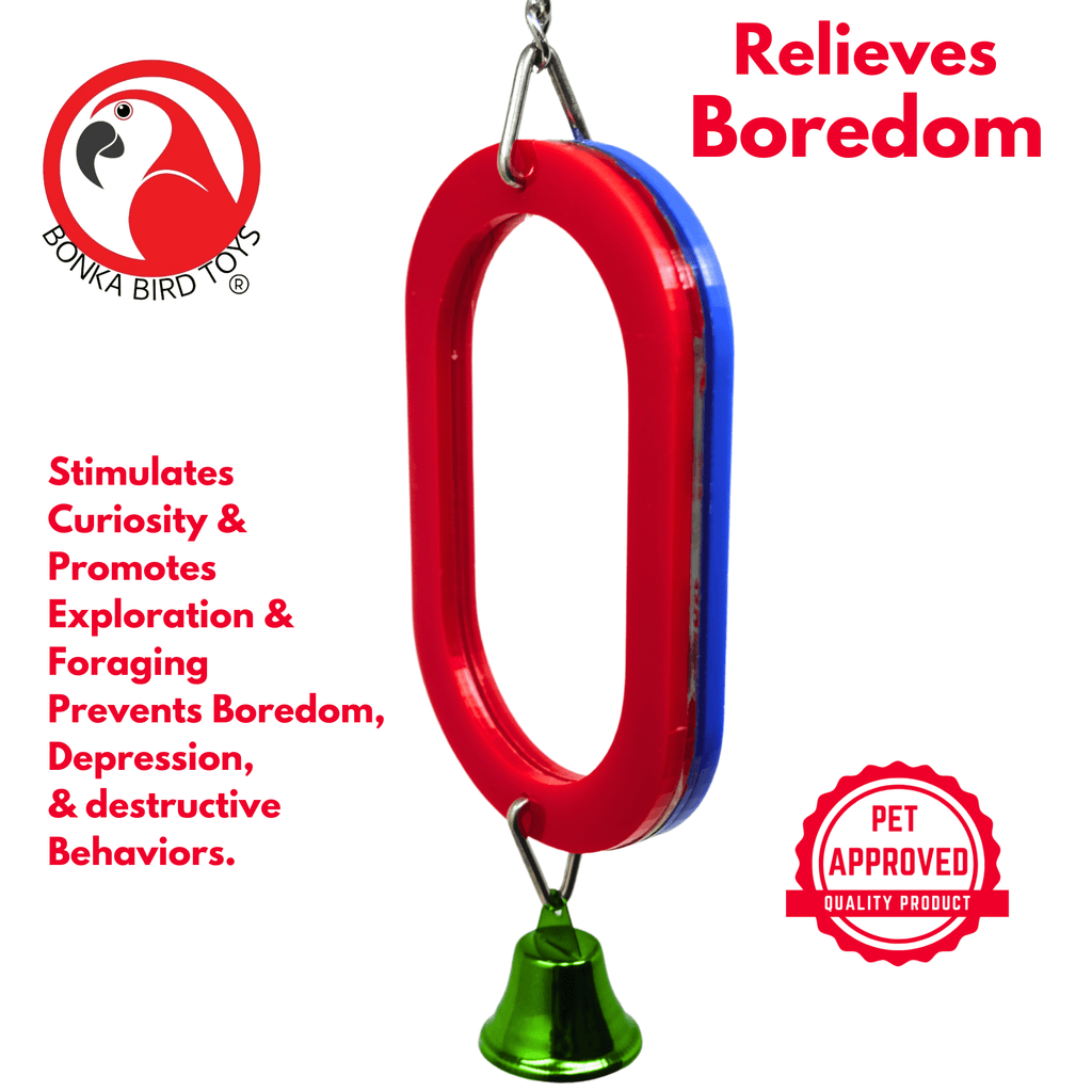 2660 Oval Bird Mirror (COSMETIC DEFECT)