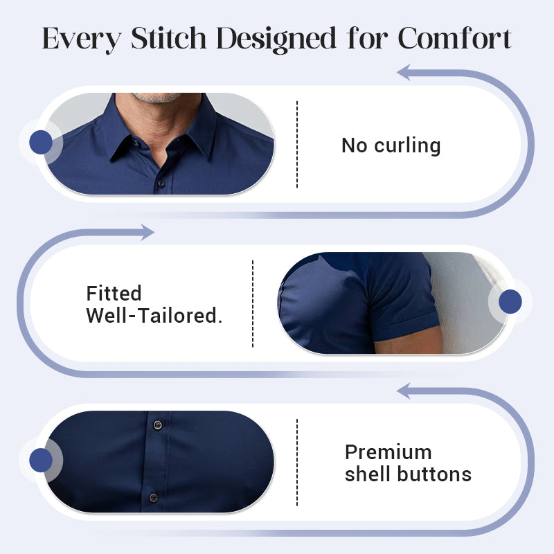 🏖️Summer cool-down deal: just £11.99! 😎🇬🇧  Men's Non-Iron Shirts – Wrinkle-Free, Comfortable All Day & Perfect for Business or Casual👔✨
