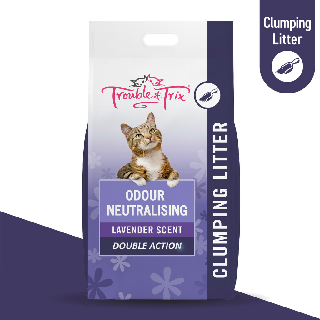 Trouble and Trix Odour Neutralising Clumping Cat Litter Lavender Scent