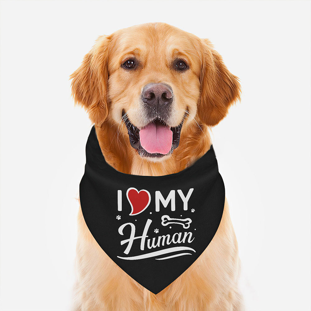 I Love My Human - Dog Bandana
