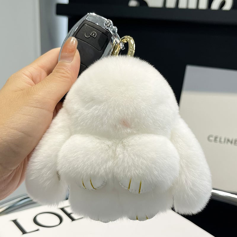 💕Early Bird Special Offer: 60% OFF🐰 Handmade Soft Bunny PomPom Charms