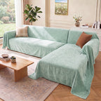 Soft and Waterproof Scratch-Resistant Non-Linting Throw  Sectional Couch Cover