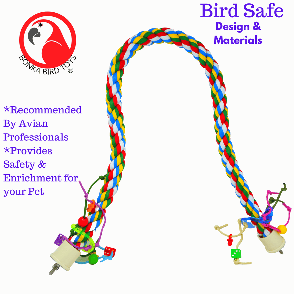 1114 Huge Rope Charm Perch 46"