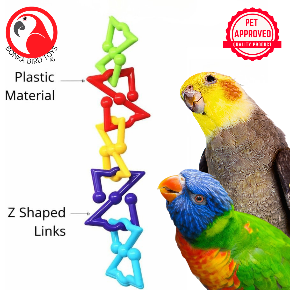3638 Small Z Link Multiple Use Bird Toy