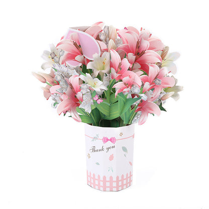 🏆35K+ SOLD! 🌼💌 Forever-Blooming 3D Flower Pop-Up Card– Personalized Love Message & Everlasting Bloom 🎁
