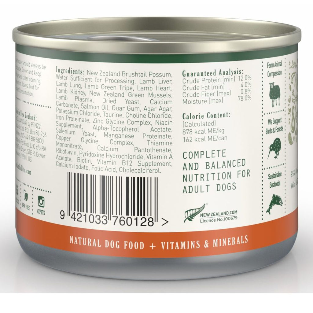 ZEALANDIA Premium Wet Dog Food Brushtail Pate