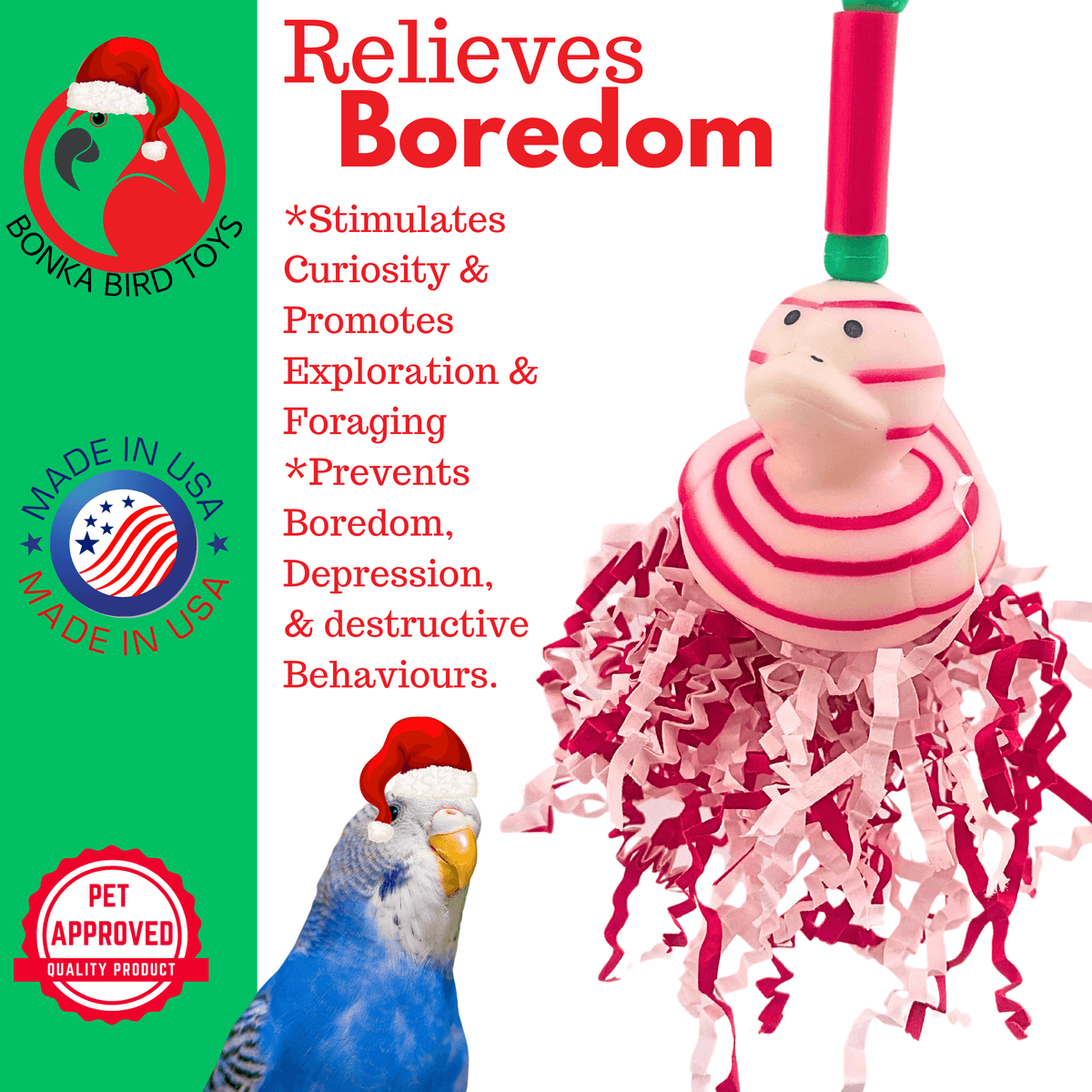 2727 Christmas Candy Cane Duck