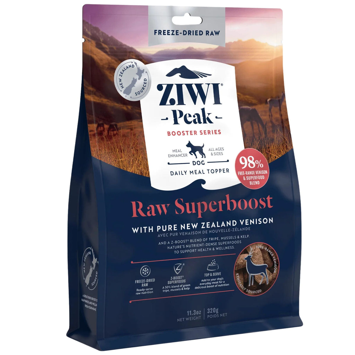 ZIWI Peak Freeze Dried Dog Boosters Raw Superboost - Venison