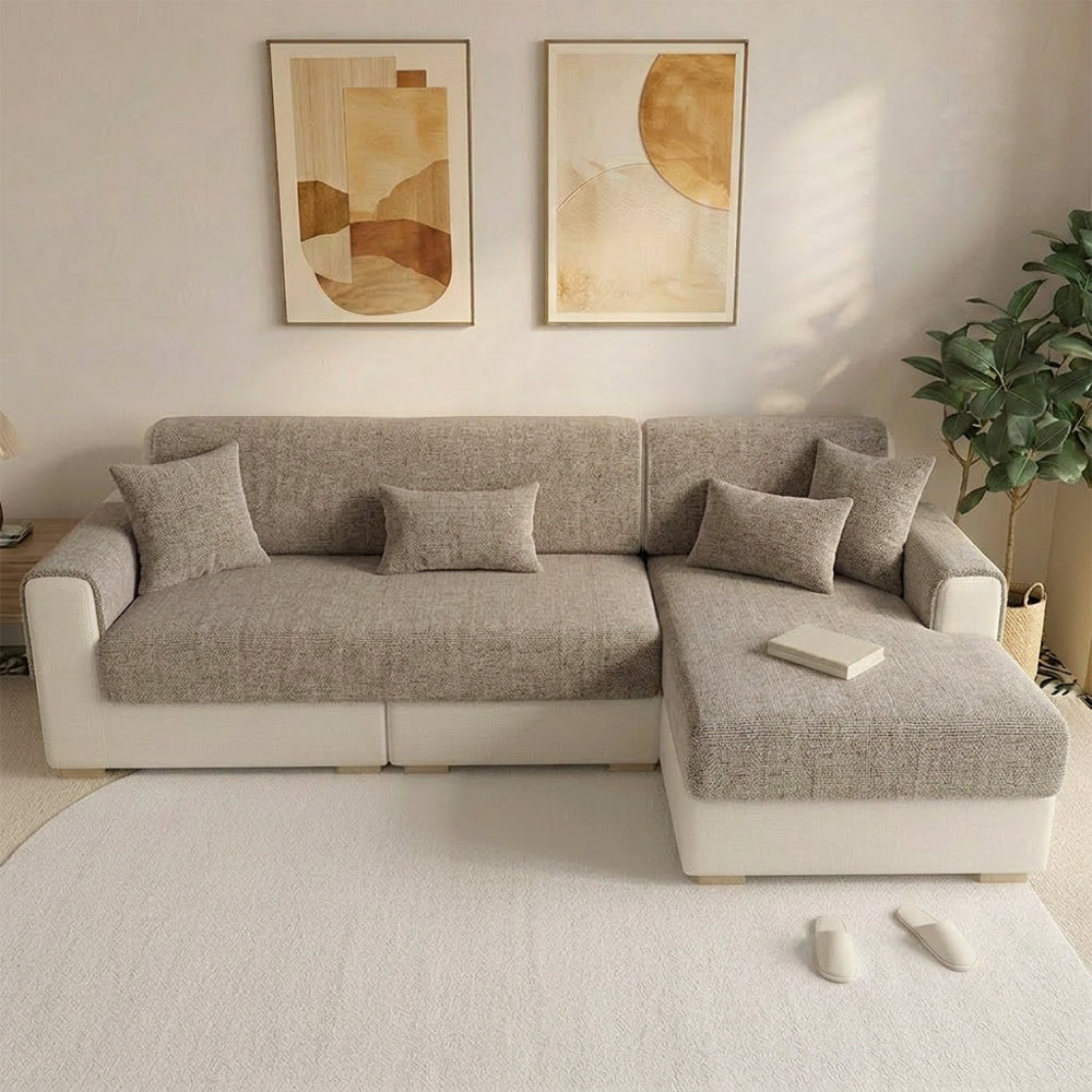 One-Piece Chenille Scratch-Resistant Durable Water-Repellent Non-Slip Couch Cover