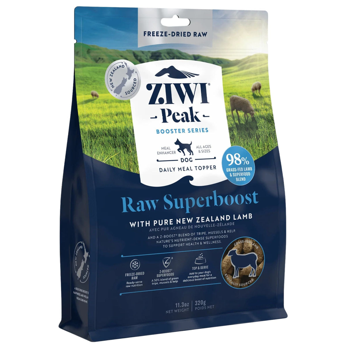 ZIWI Peak Freeze Dried Dog Boosters Raw Superboost - Lamb