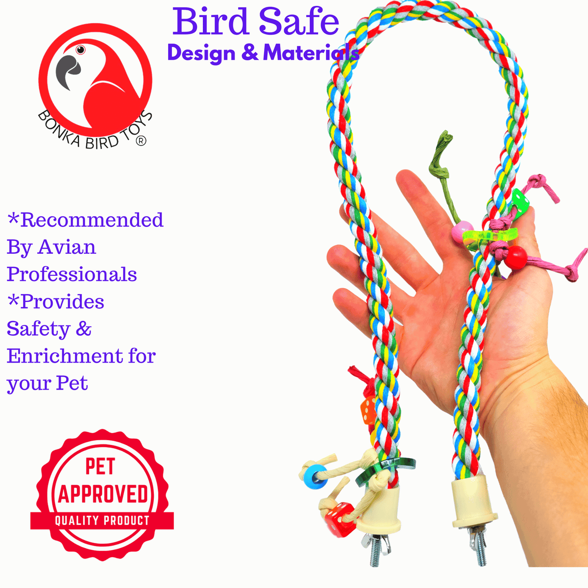 1047 Medium Rope Charm Perch