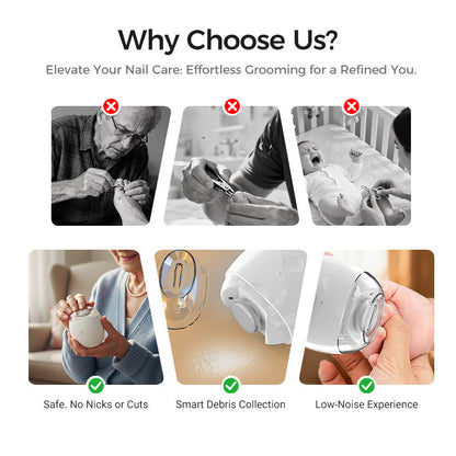 🎁Last Day Sale 70% OFF🥳Universal Automatic Fingernail Grinder for Adults and Children🎁