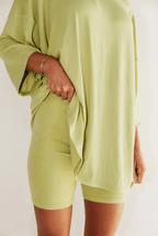 🎁Hot Sale⏳Oversized Tee & Biker Outfit Lounge Short Set