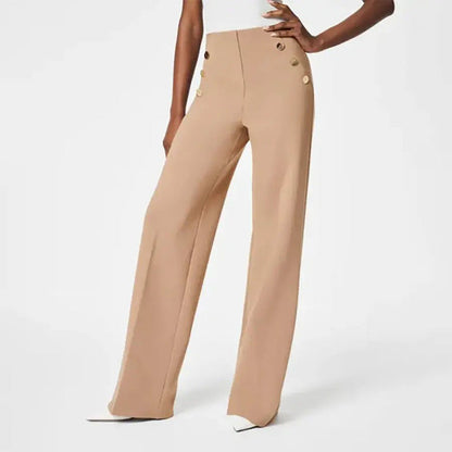 👖LAST DAY - 49% OFF!!✨High-Waist Wide Leg Pants – Figure-Flattering, 3 Adjustable Lengths & Super Stretch 🏃‍♀️