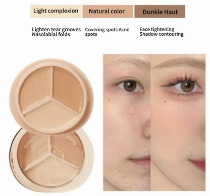 🔥Hot Sale🔥3-In-1 Contouring And Brighten Concealer Palette