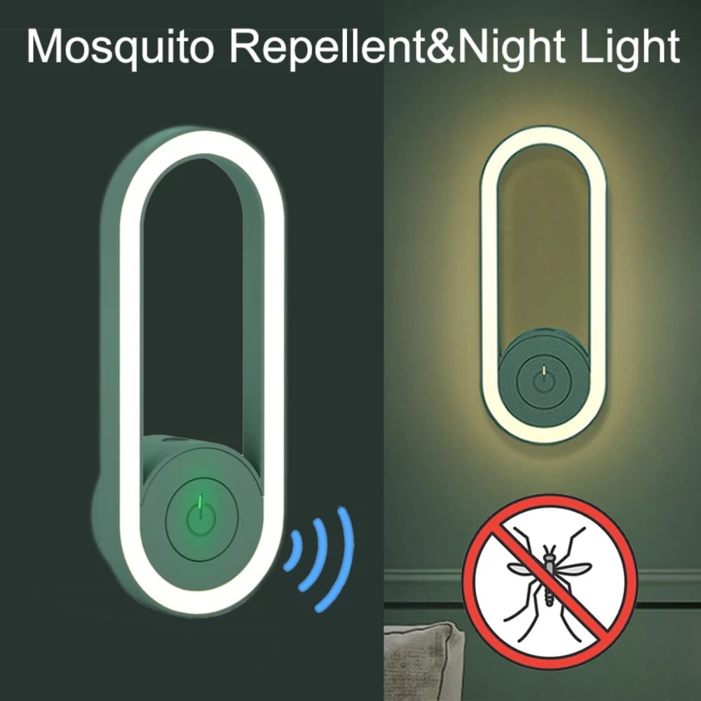 🔥Summer Promotion 50% OFF – Frequency Conversion Ultrasonic Mosquito Killer with LED Sleeping Light🔥