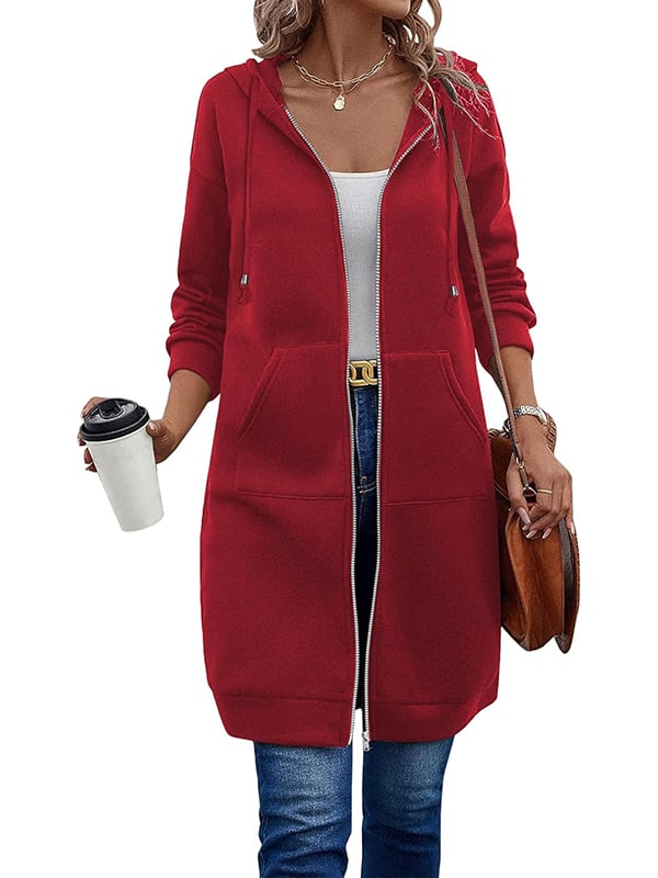 🌸LAST DAY - 50% OFF🥰Women Casual Zip up Fleece Hoodies