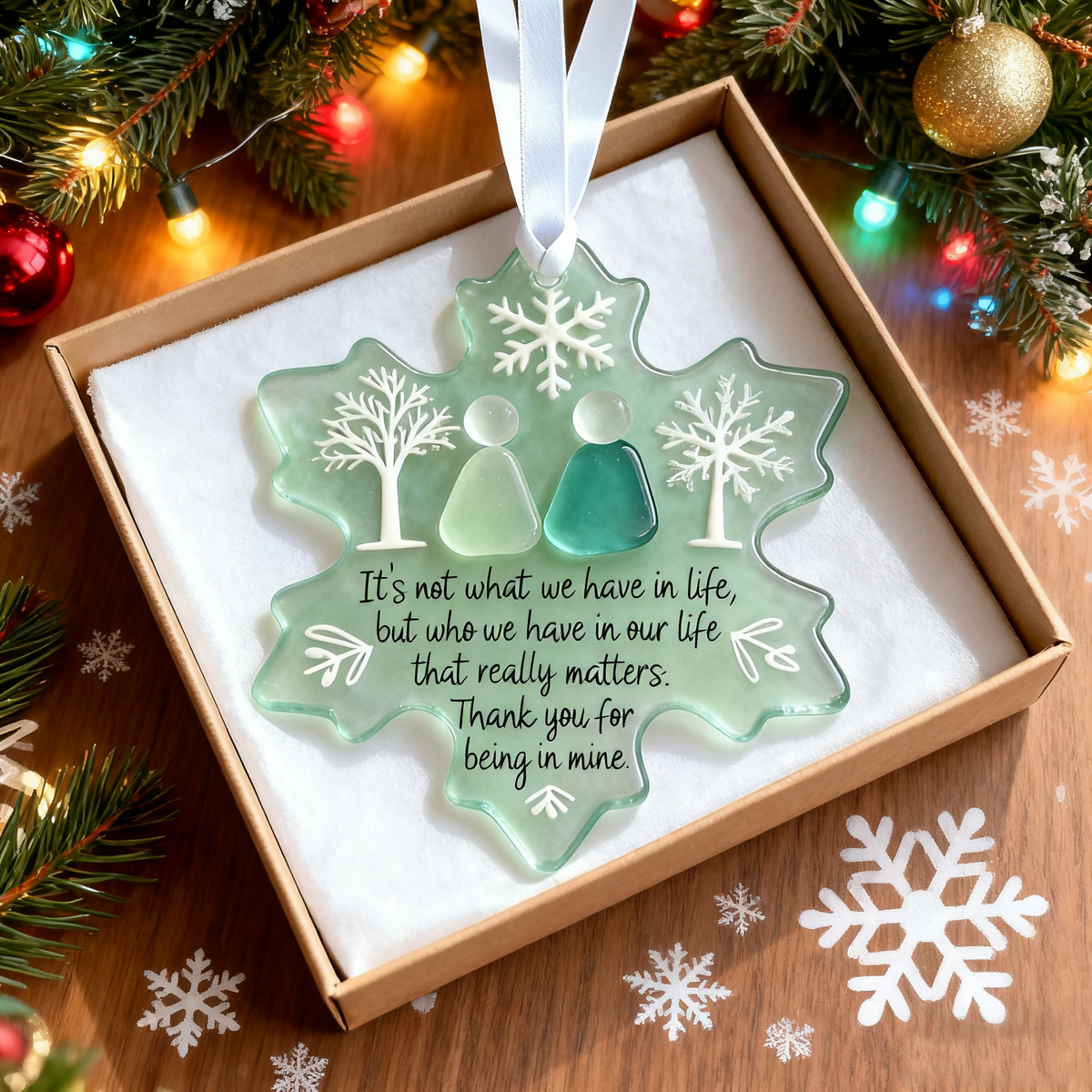 🌊Snowflake-Shaped Sea Glass Friendship Decor💝Shaped by Nature & Crafted by Hand!