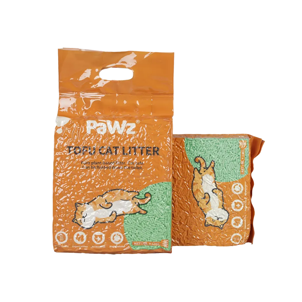 PaWz Tofu Cat Litter Clumping Flushable Green Tea Scent