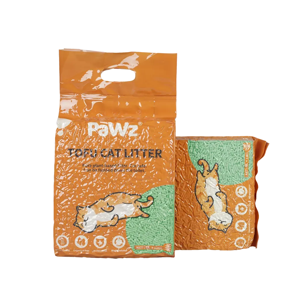 PaWz Tofu Cat Litter Clumping Flushable Green Tea Scent