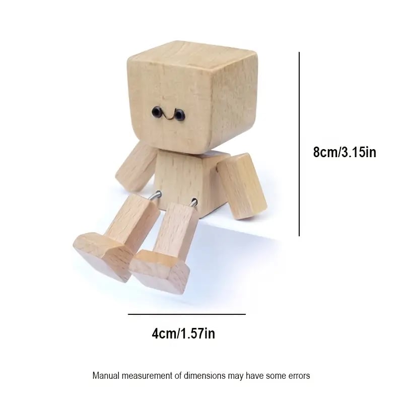 🎅🏻Christmas Sale 60% OFF🔥Charming Little Swaying Wooden Figure & 12PCS Magnetic Expressions