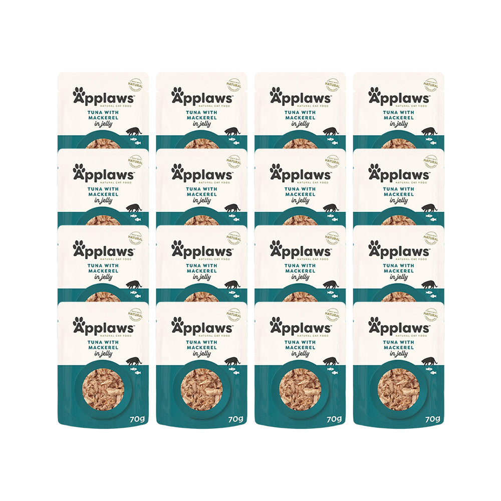 APPLAWS Tuna with Mackerel Jelly Wet Cat Food for Adult Cat