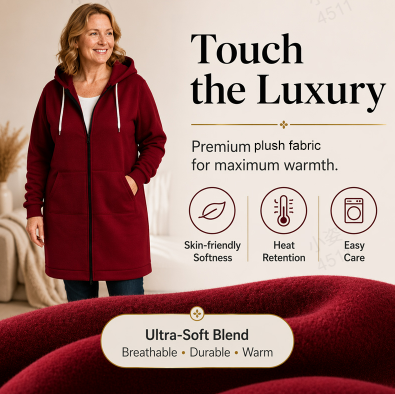 🌸LAST DAY - 50% OFF🥰Women Casual Zip up Fleece Hoodies