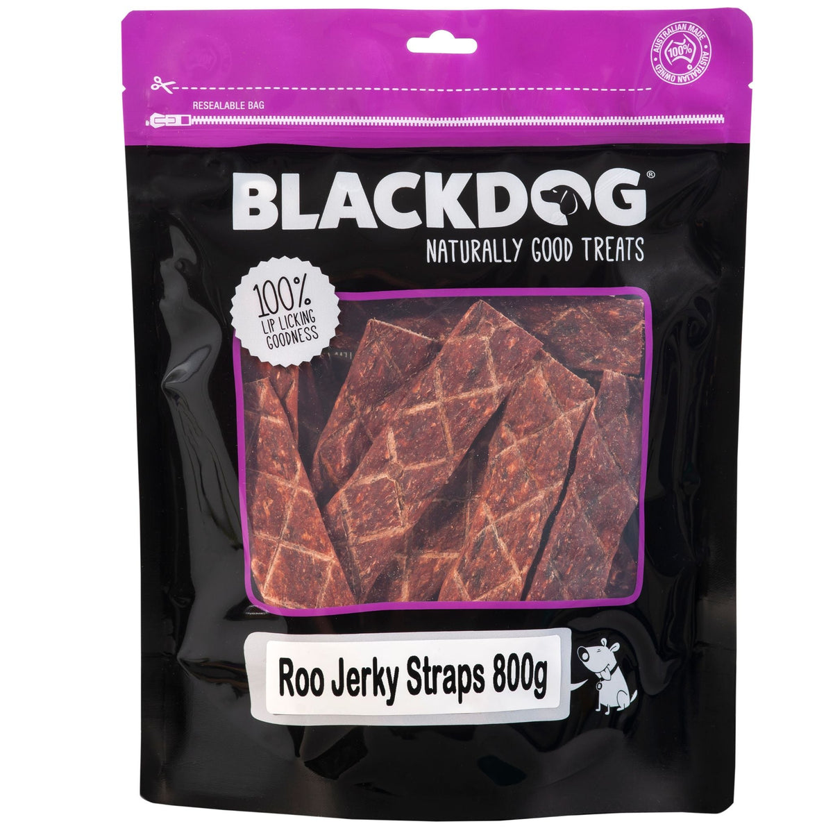 BlackDog Roo Jerky Straps Dog Treats
