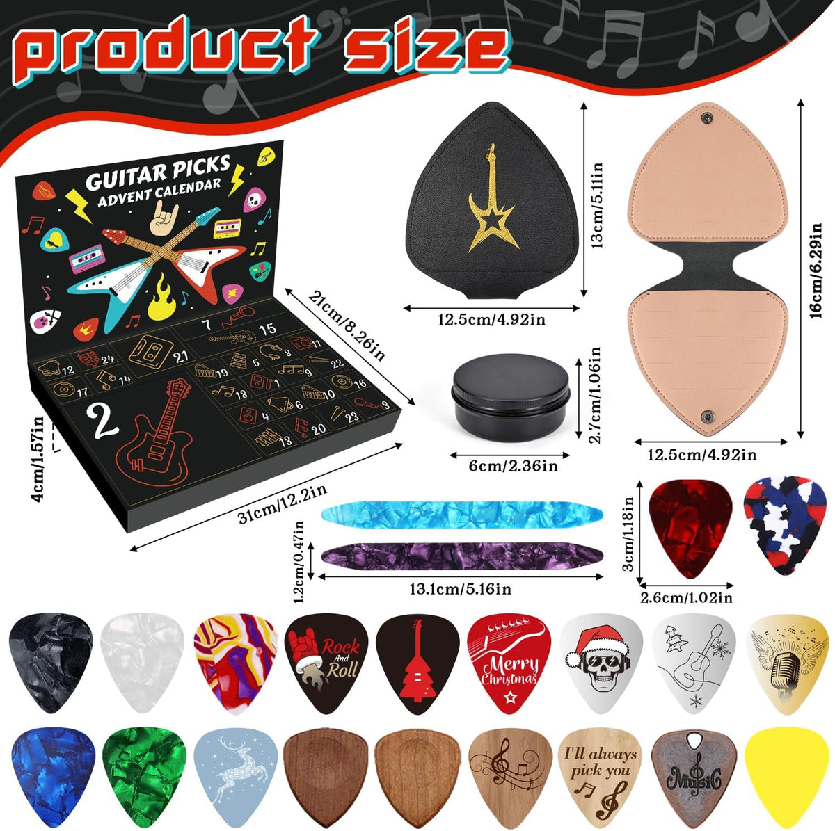 🔥LAST DAY 50% OFF🎸Guitar Picks Advent Calendar 2025🎁