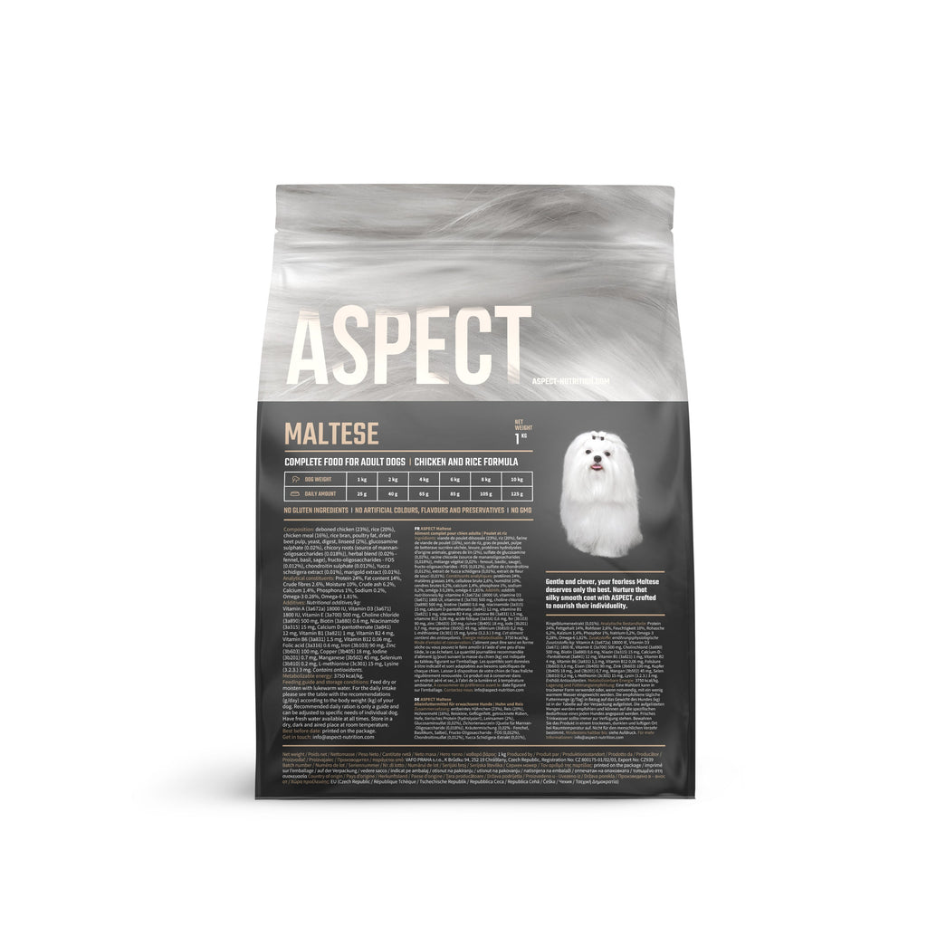 ASPECT Maltese, piletina s rižom, 1 kg