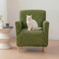 Herringbone Full Coverage Comfortable Scratch-Resistant Sofa Protection Magic Armchair Cover