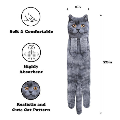 🎁 Christmas Sale 50% OFF🎅 Funny Cat Hand Towels🐱