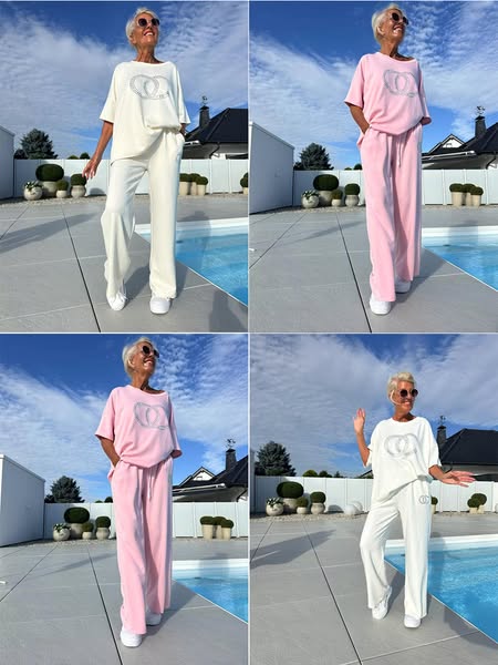 ⏳Time-Limited Special⏰Comfortable Casual 2-Piece Set with Sparkle Detail