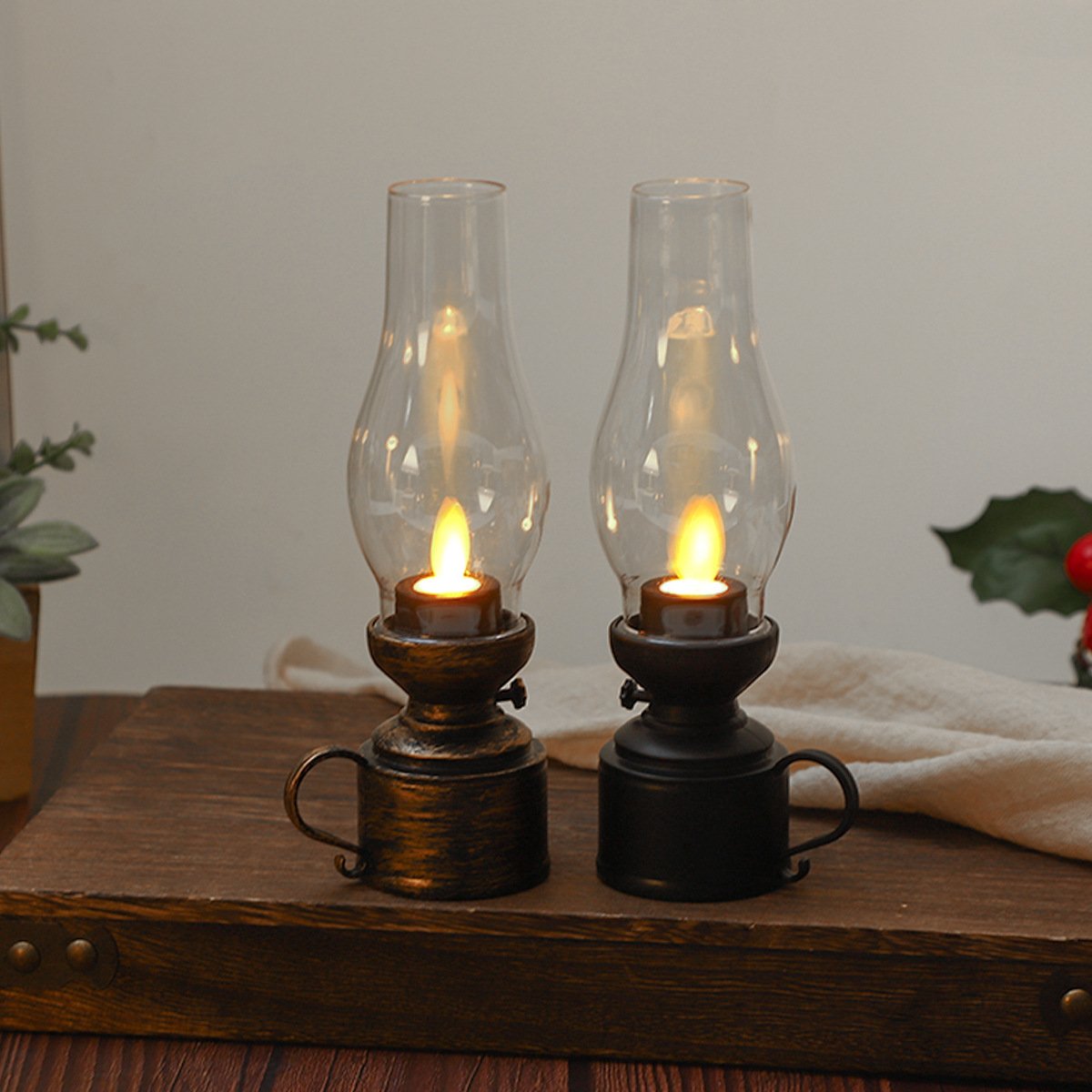 ✨Christmas Sale-49%🕯️LED Vintage Kerosene Lamp Electronic Swing Candle🔥