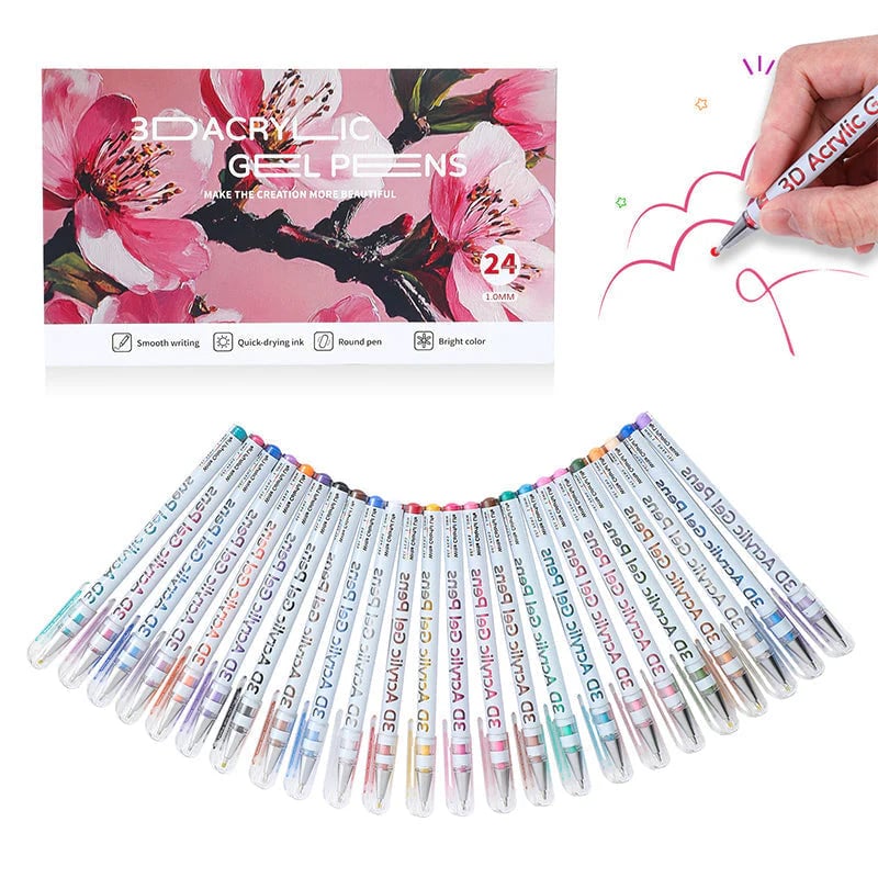 🎁New Year Sale 50% OFF🎁50K+ SOLD! Almost Gone✨Multi-Color Gel Pen Set for Drawing & Coloring