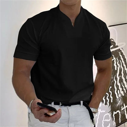 ⏰ Now Only 60% OFF! 👕Men Gentlemans Business Short Sleeve Fitness T-shirt