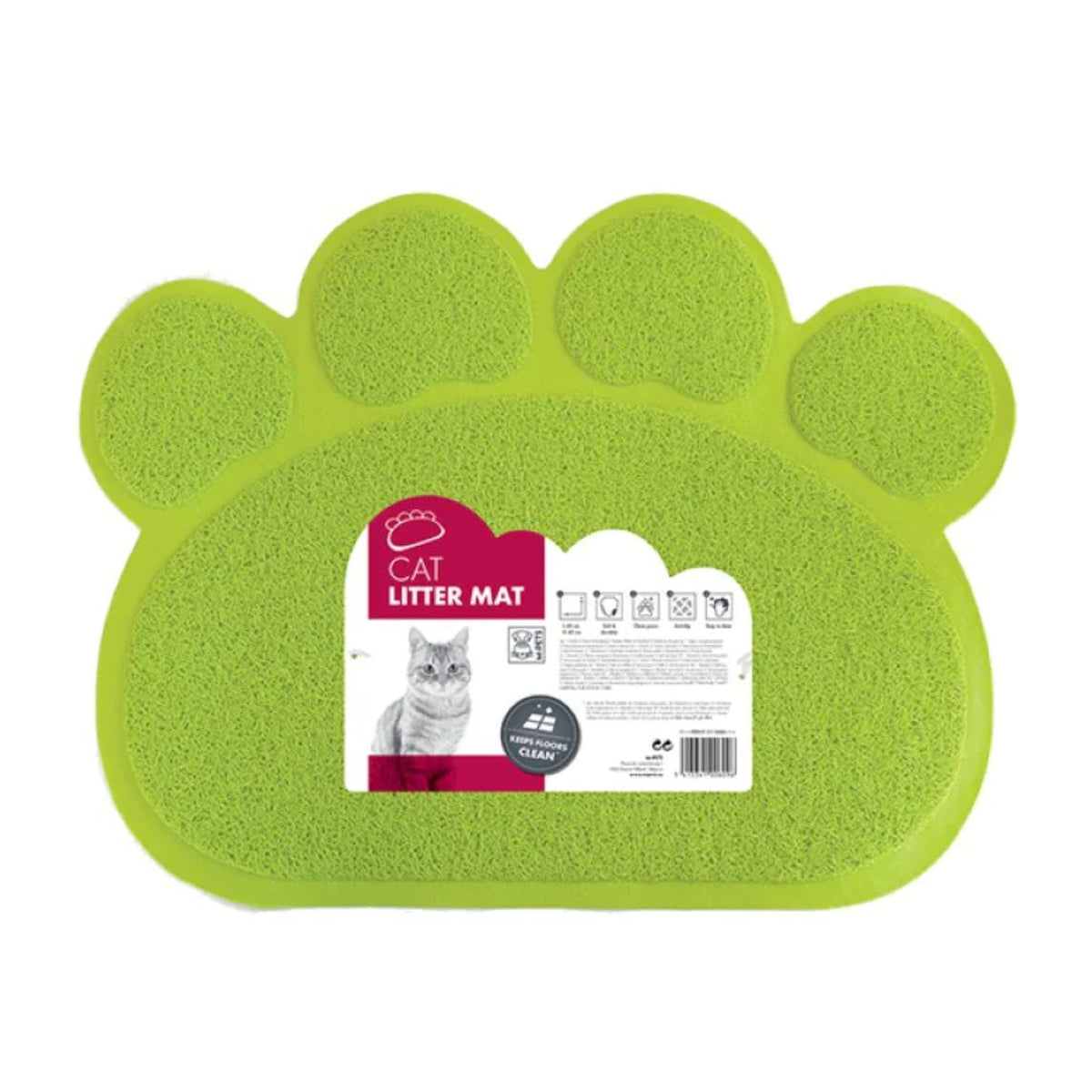 M-Pets Cat Litter Mat Paw 60x45cm