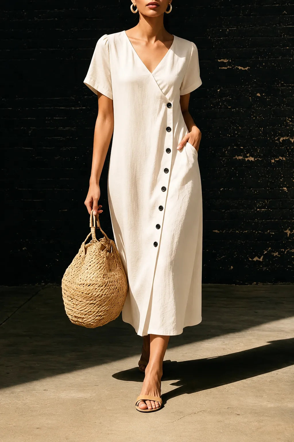 Seasonal Clearance Sale🔥8-PackOnly $34.9 Casual and stylish V-neck dress for beach vacation