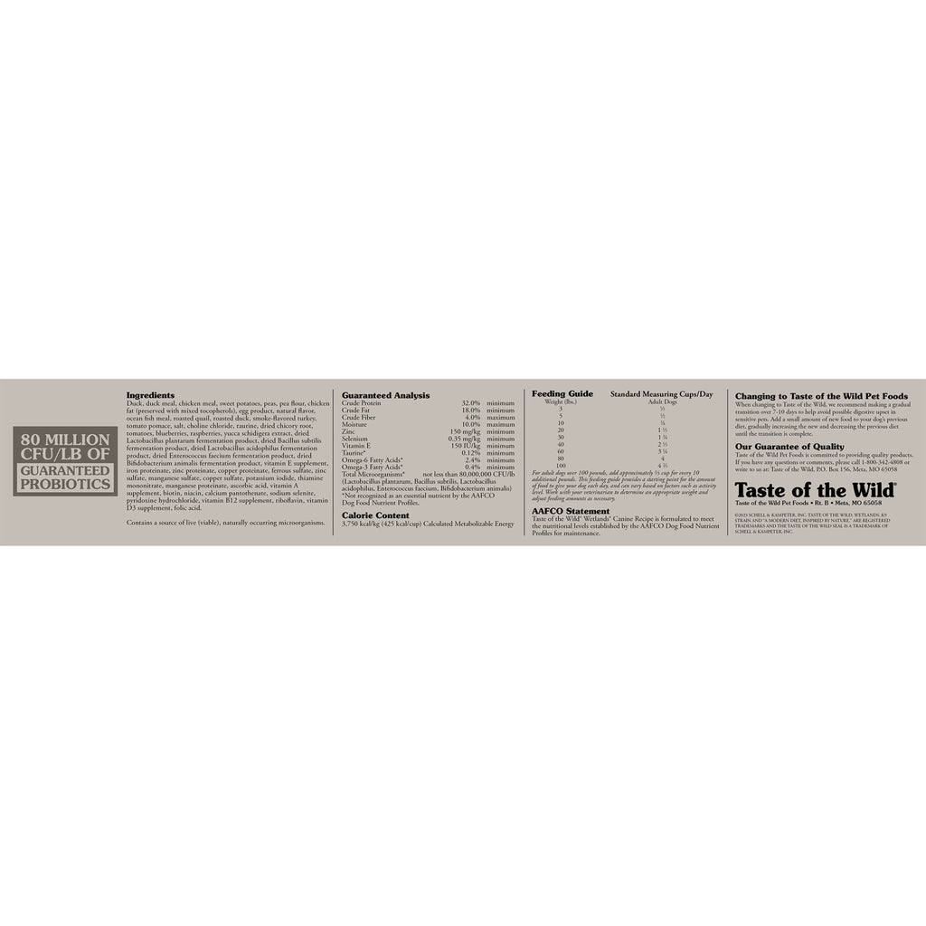 Taste of the Wild Wetlands Adult Dry Dog Food