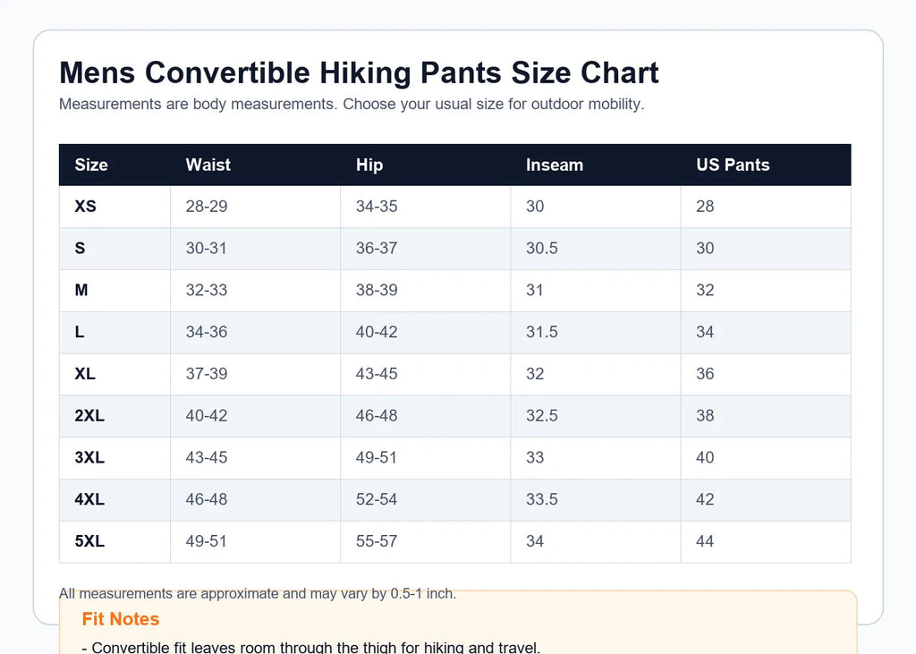 ⏰ ⚡10 Pack for $28⚡Men's Convertible Hiking Pants