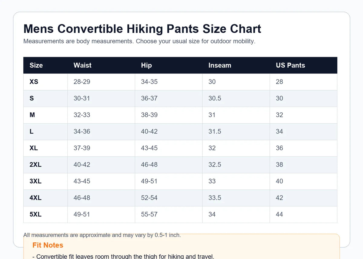 ⏰ ⚡10 Pack for $28⚡Men's Convertible Hiking Pants