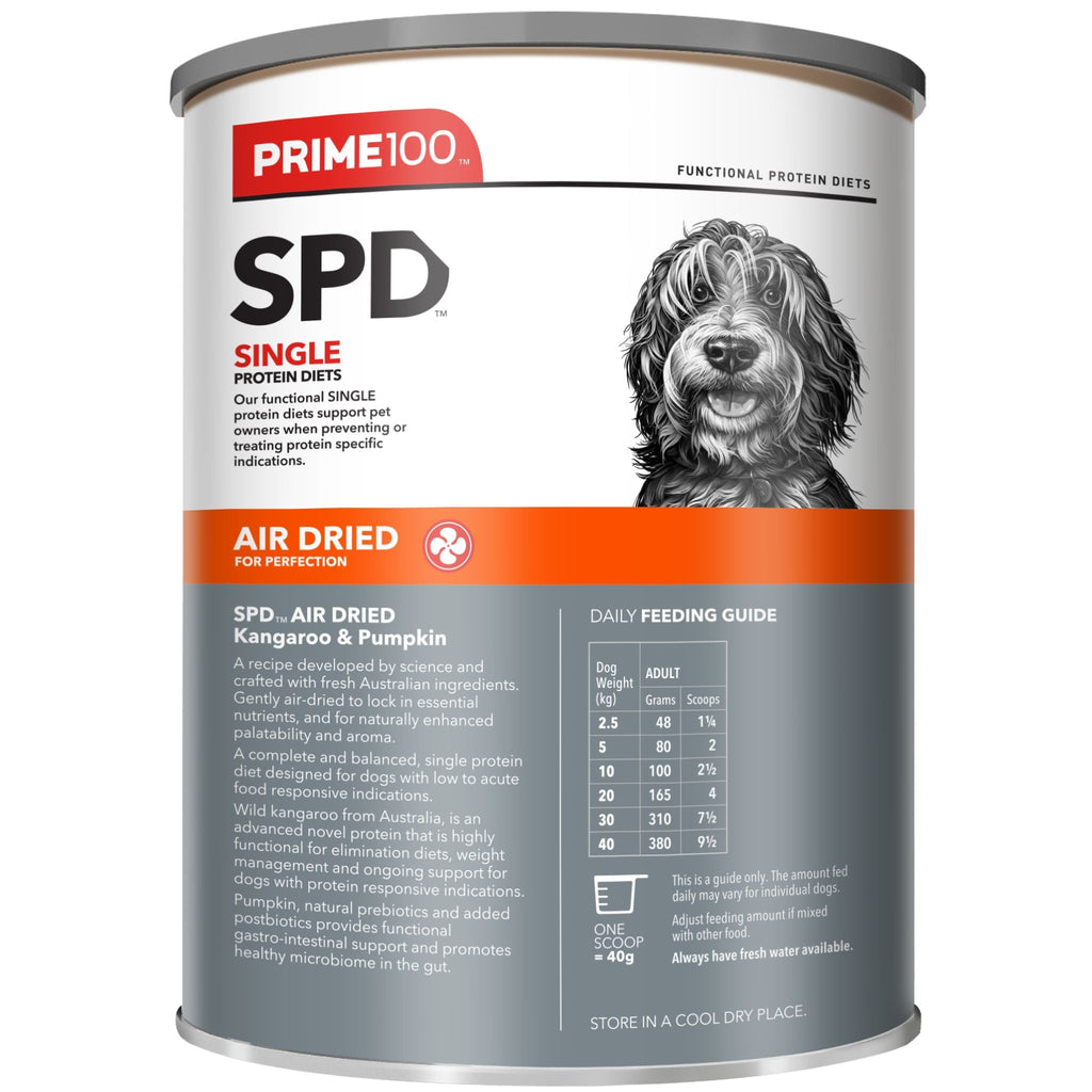 Prime100 SPD Air Dried Dog Food for Adult Kangaroo & Pumpkin