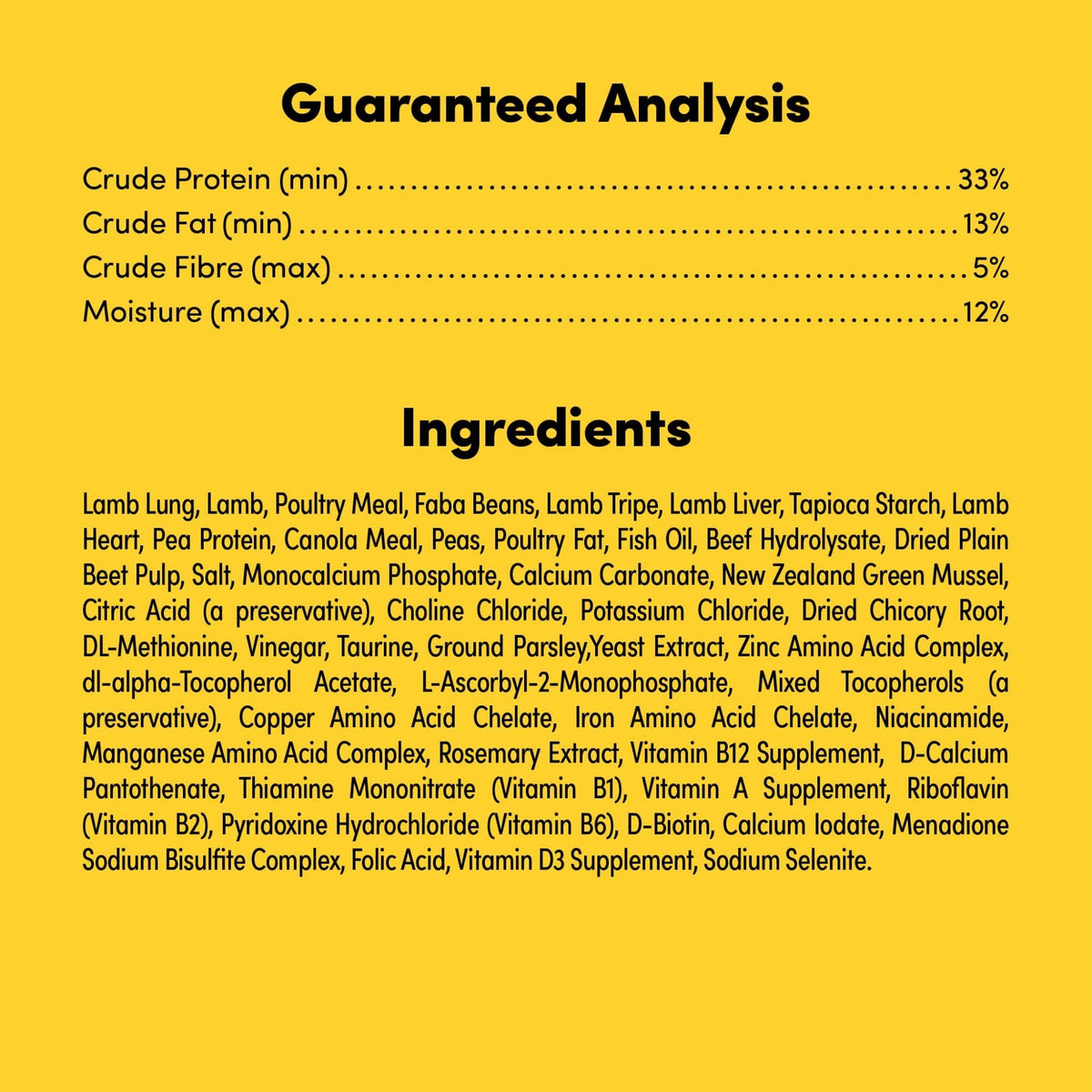 Animals Like Us Dog Food RawMix33 with Grass-Feed Lamb