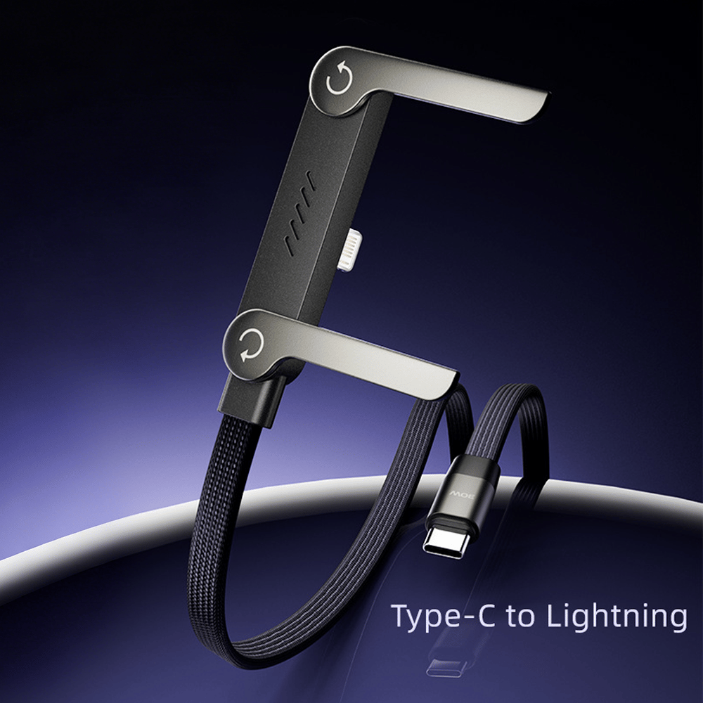 🎁Year-End Sale 70% OFF🏆⚡2-in-1 Fast Charging Cable with Adjustable Phone Stand