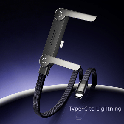 🎁Year-End Sale 70% OFF🏆⚡2-in-1 Fast Charging Cable with Adjustable Phone Stand