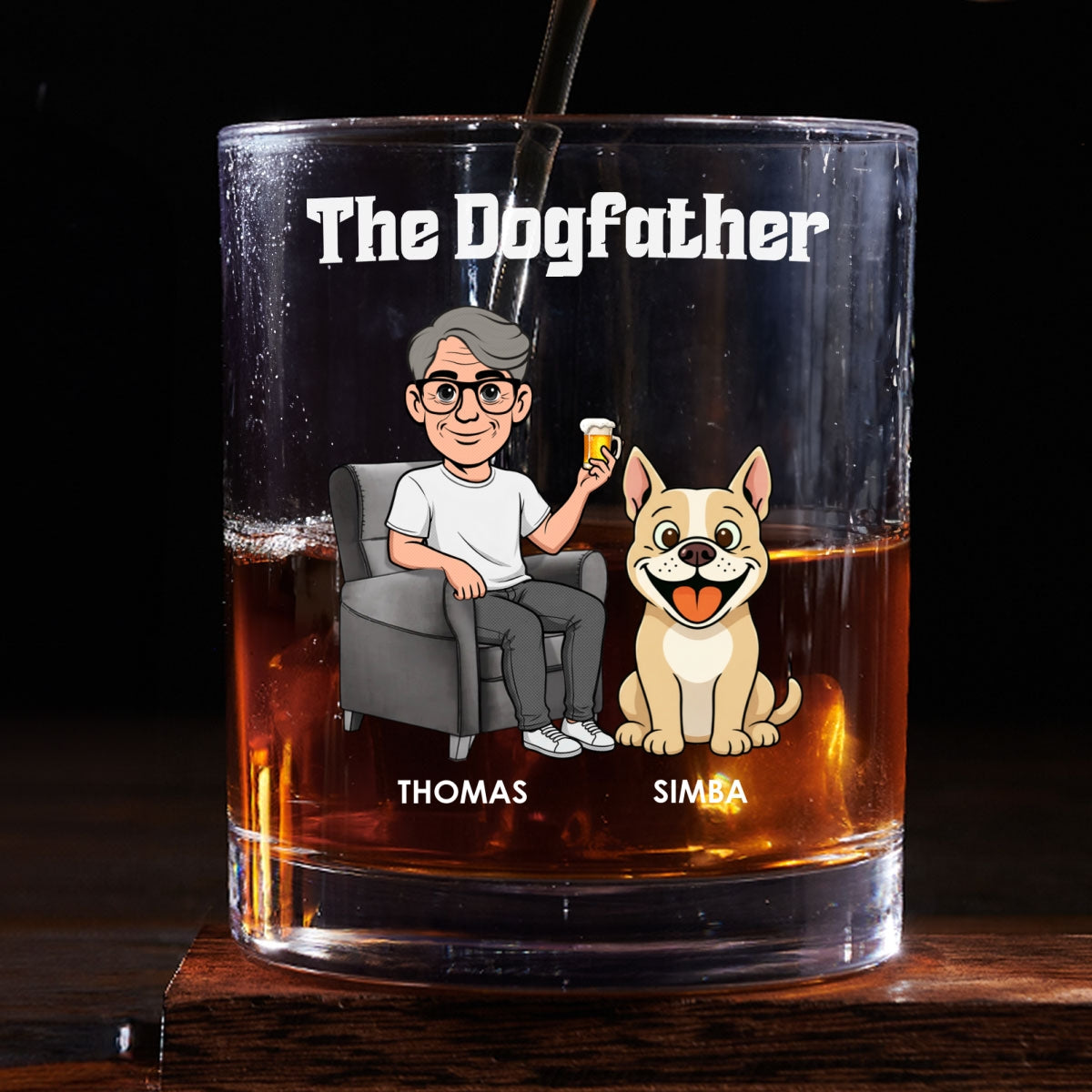 Dogs Made Me Do It - Personalized Whiskey Glass